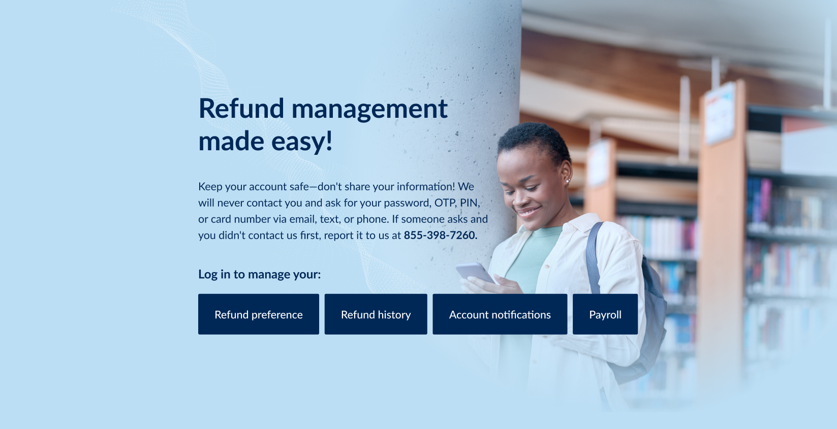 Keep your account information safe!